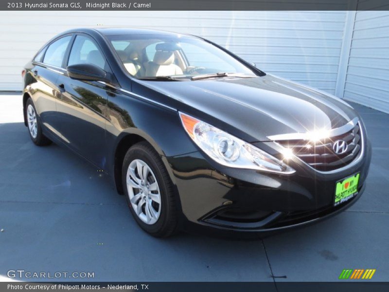 Midnight Black / Camel 2013 Hyundai Sonata GLS
