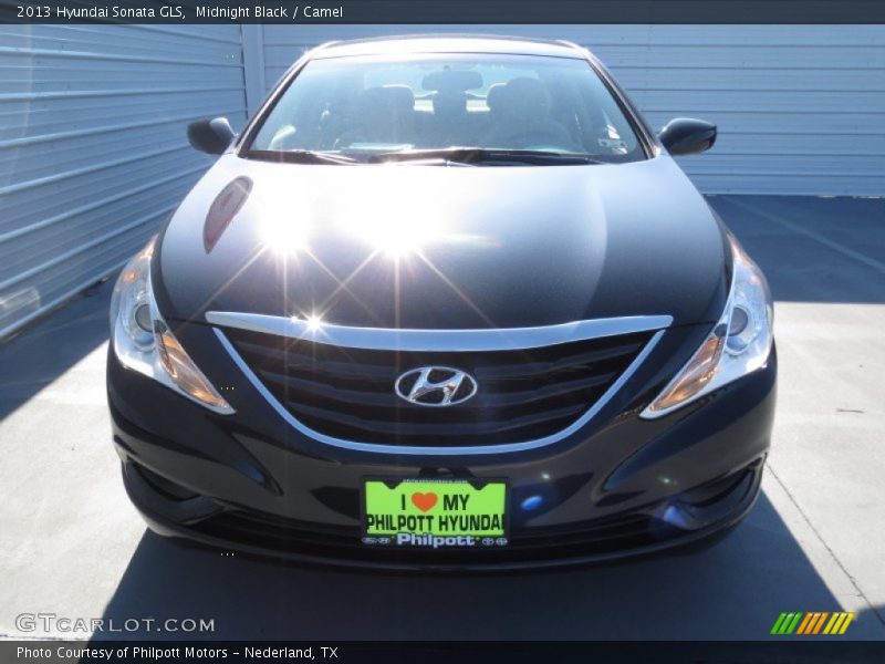 Midnight Black / Camel 2013 Hyundai Sonata GLS