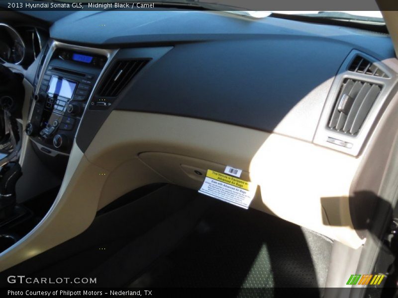 Midnight Black / Camel 2013 Hyundai Sonata GLS