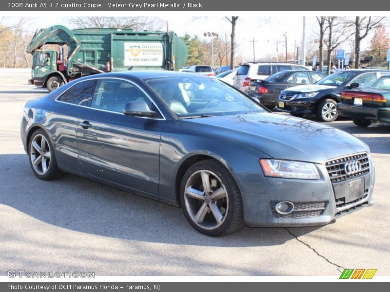 Meteor Grey Pearl Metallic / Black 2008 Audi A5 3.2 quattro Coupe