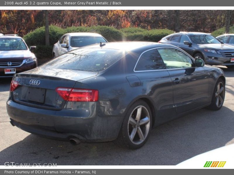 Meteor Grey Pearl Metallic / Black 2008 Audi A5 3.2 quattro Coupe