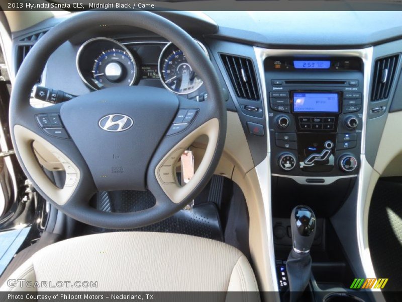 Midnight Black / Camel 2013 Hyundai Sonata GLS