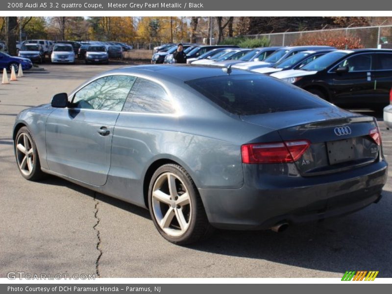 Meteor Grey Pearl Metallic / Black 2008 Audi A5 3.2 quattro Coupe