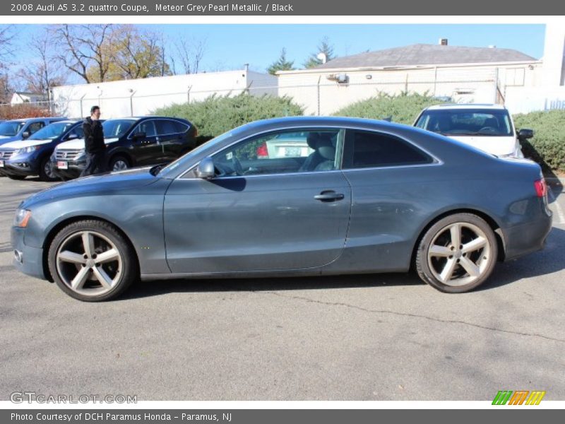 Meteor Grey Pearl Metallic / Black 2008 Audi A5 3.2 quattro Coupe