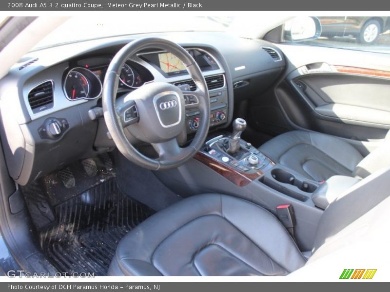 Meteor Grey Pearl Metallic / Black 2008 Audi A5 3.2 quattro Coupe