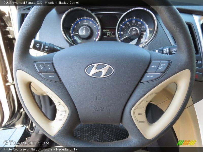 Midnight Black / Camel 2013 Hyundai Sonata GLS