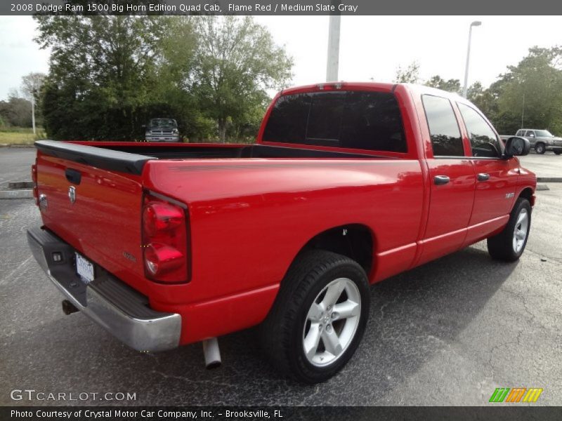 Flame Red / Medium Slate Gray 2008 Dodge Ram 1500 Big Horn Edition Quad Cab