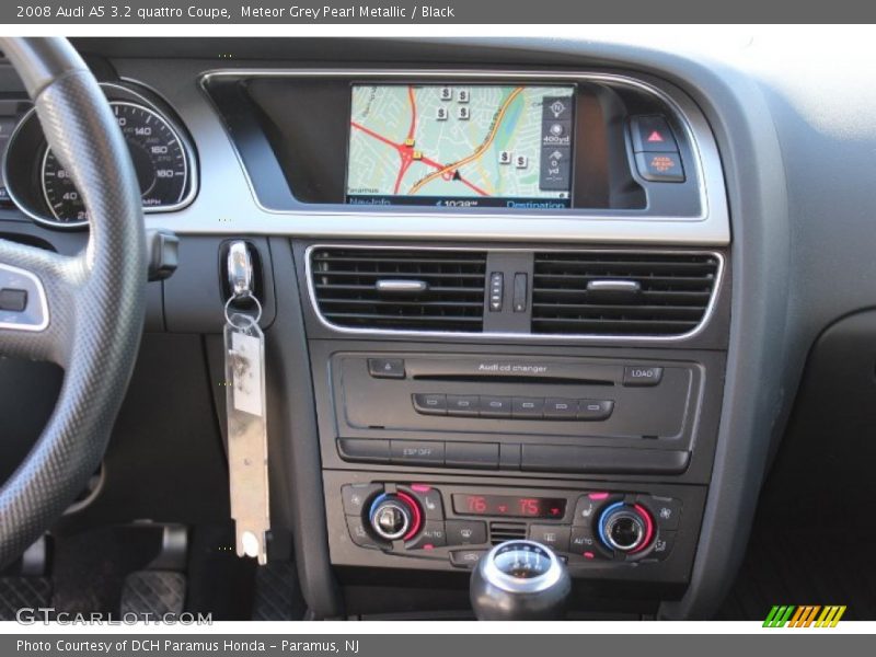 Meteor Grey Pearl Metallic / Black 2008 Audi A5 3.2 quattro Coupe