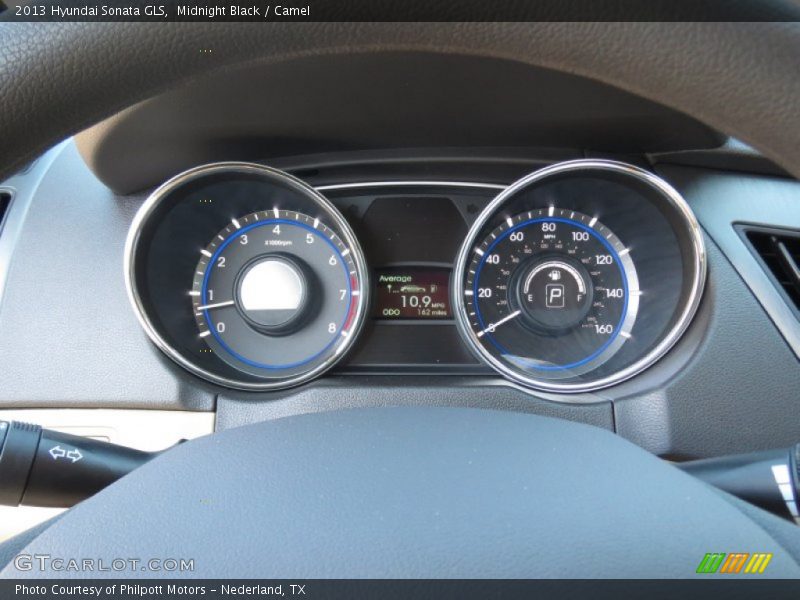 Midnight Black / Camel 2013 Hyundai Sonata GLS