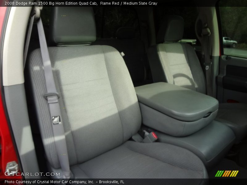 Flame Red / Medium Slate Gray 2008 Dodge Ram 1500 Big Horn Edition Quad Cab