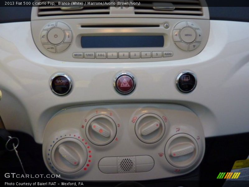 Controls of 2013 500 c cabrio Pop