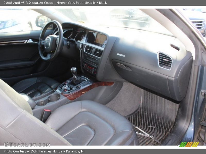 Meteor Grey Pearl Metallic / Black 2008 Audi A5 3.2 quattro Coupe