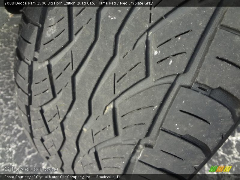 Flame Red / Medium Slate Gray 2008 Dodge Ram 1500 Big Horn Edition Quad Cab