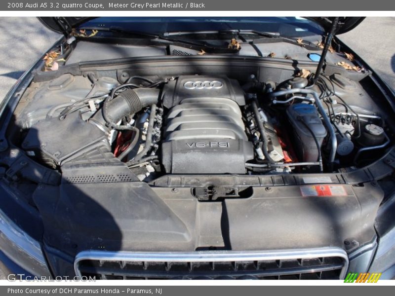 Meteor Grey Pearl Metallic / Black 2008 Audi A5 3.2 quattro Coupe