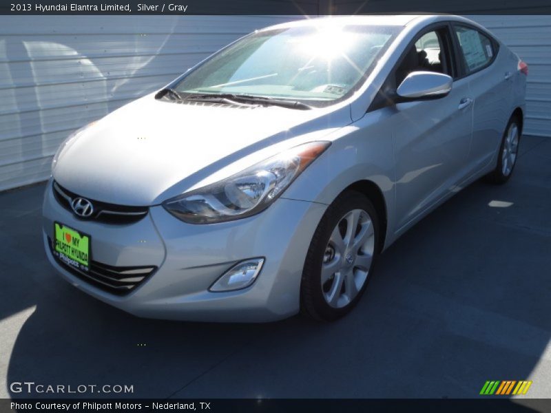Silver / Gray 2013 Hyundai Elantra Limited