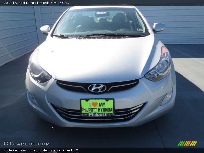 Silver / Gray 2013 Hyundai Elantra Limited