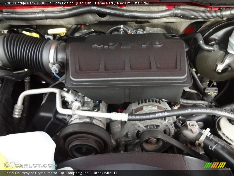 Flame Red / Medium Slate Gray 2008 Dodge Ram 1500 Big Horn Edition Quad Cab