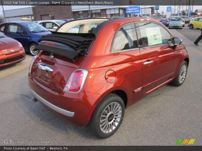  2013 500 c cabrio Lounge Rame (Copper)