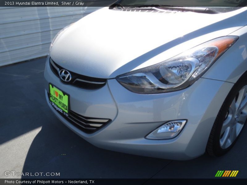 Silver / Gray 2013 Hyundai Elantra Limited