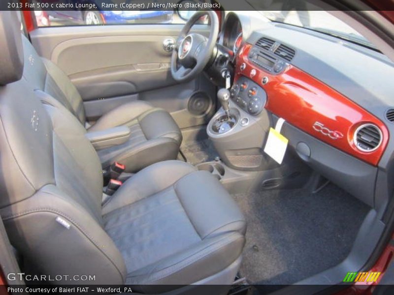  2013 500 c cabrio Lounge Nero/Nero (Black/Black) Interior