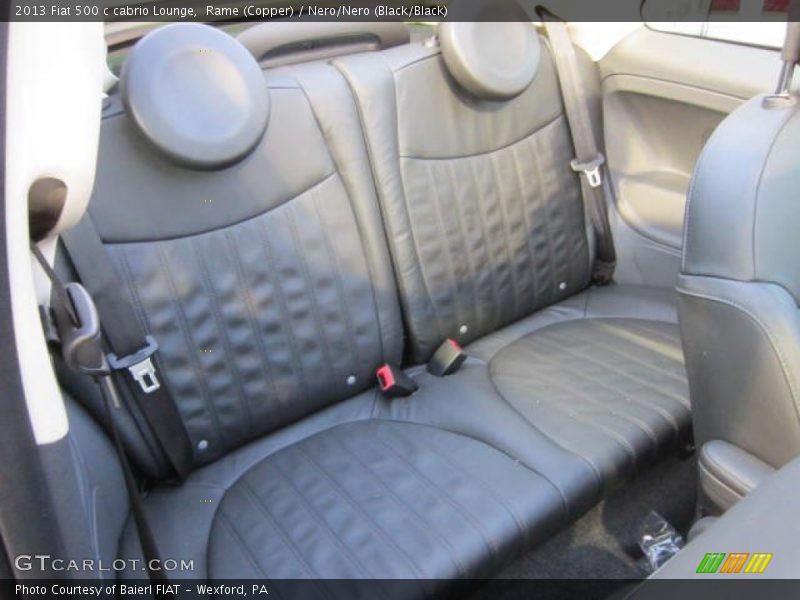 Rear Seat of 2013 500 c cabrio Lounge