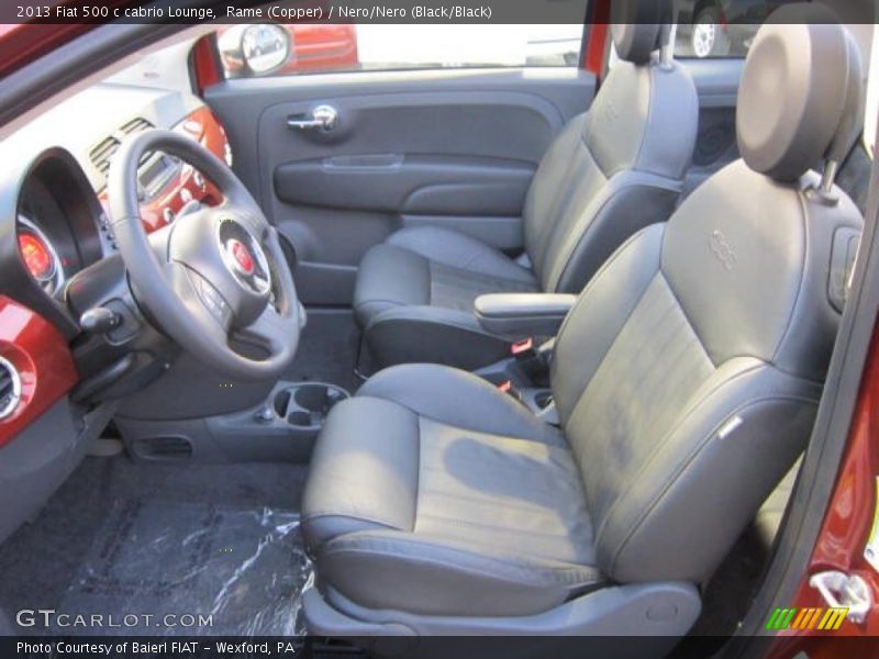 2013 500 c cabrio Lounge Nero/Nero (Black/Black) Interior