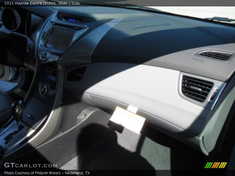 Silver / Gray 2013 Hyundai Elantra Limited