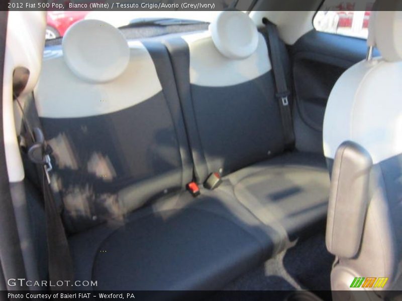 Bianco (White) / Tessuto Grigio/Avorio (Grey/Ivory) 2012 Fiat 500 Pop