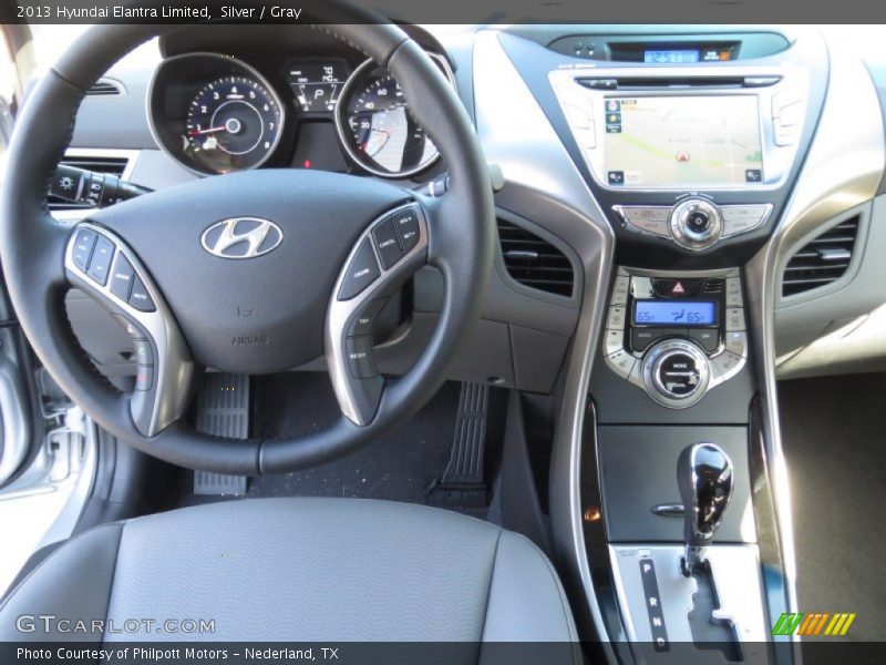 Silver / Gray 2013 Hyundai Elantra Limited