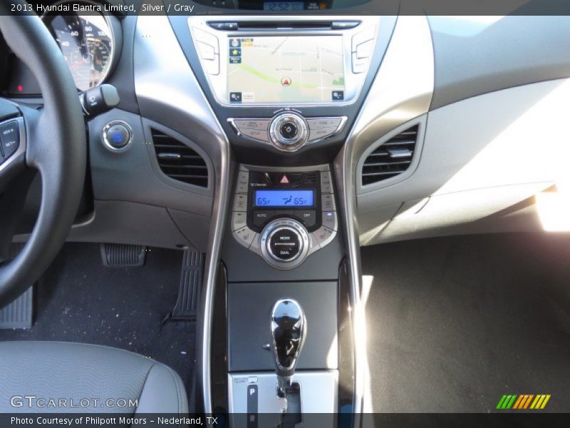 Silver / Gray 2013 Hyundai Elantra Limited