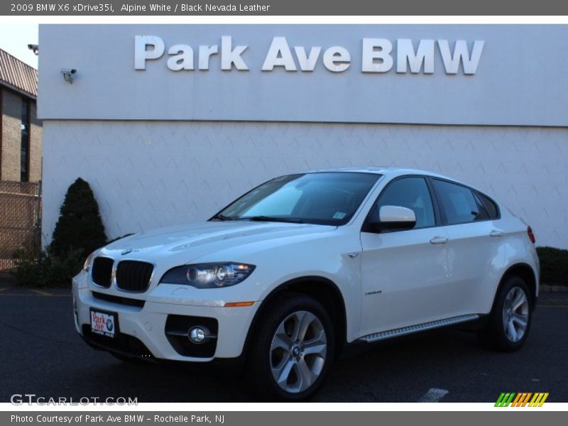 Alpine White / Black Nevada Leather 2009 BMW X6 xDrive35i