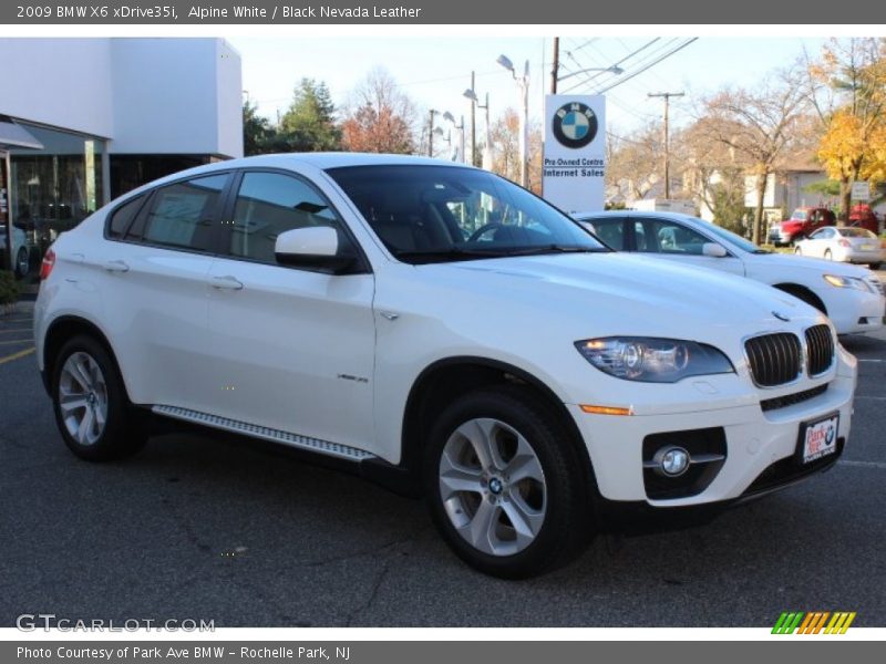 Alpine White / Black Nevada Leather 2009 BMW X6 xDrive35i