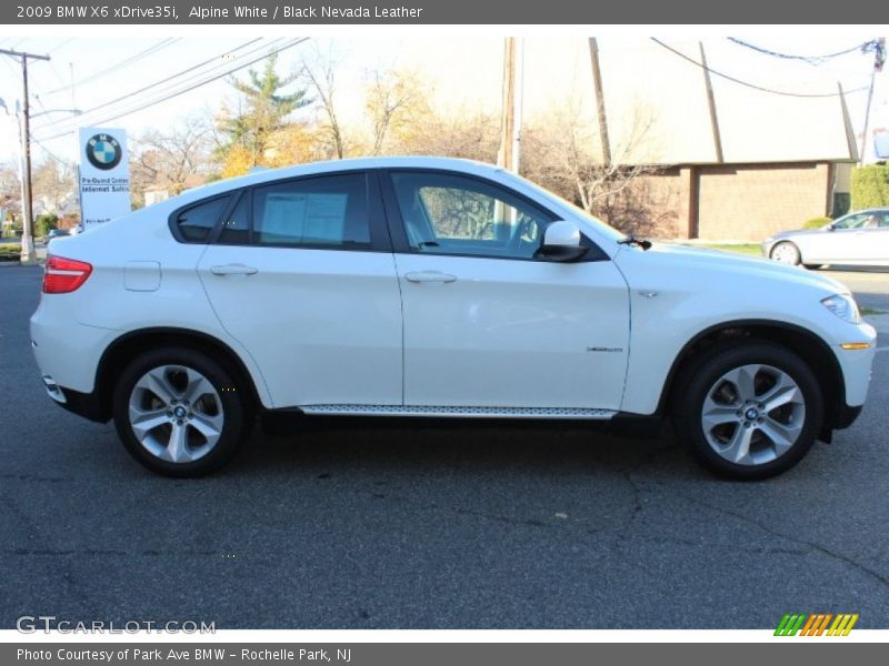 Alpine White / Black Nevada Leather 2009 BMW X6 xDrive35i