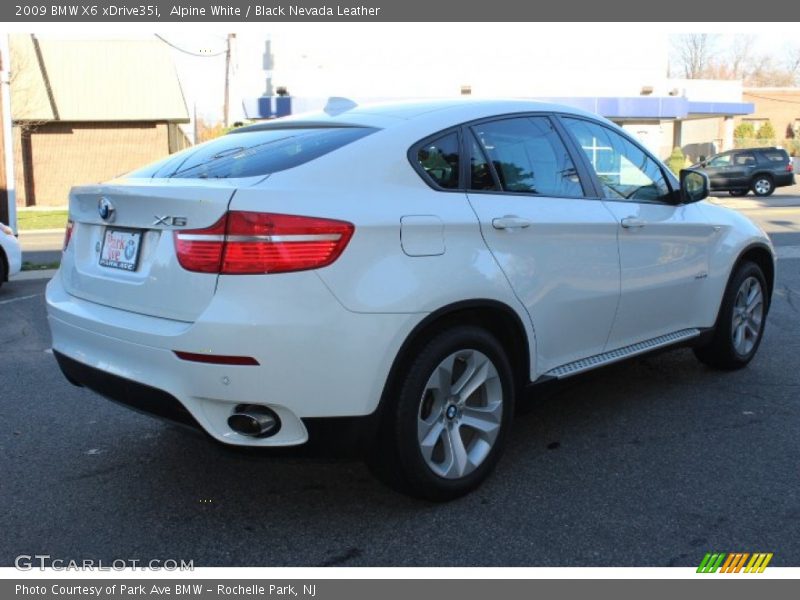Alpine White / Black Nevada Leather 2009 BMW X6 xDrive35i
