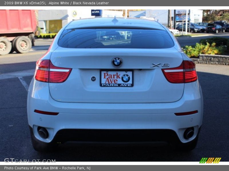 Alpine White / Black Nevada Leather 2009 BMW X6 xDrive35i