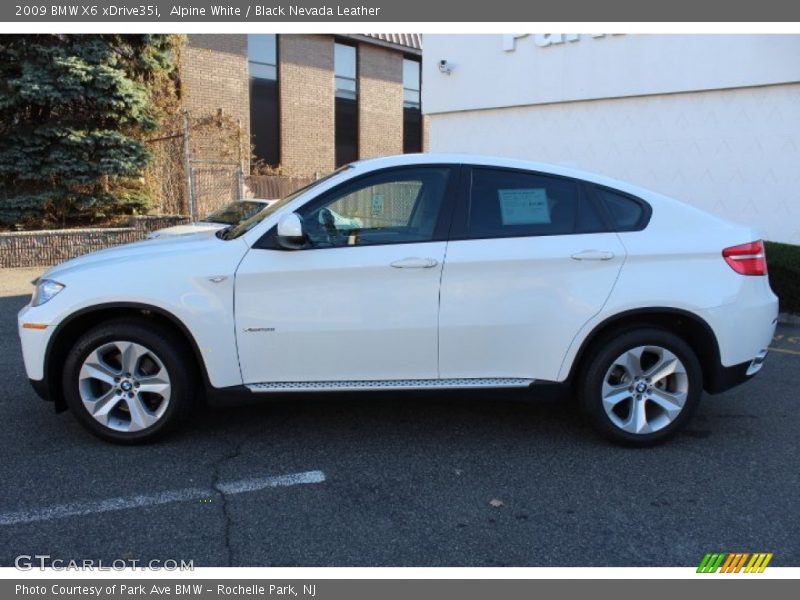Alpine White / Black Nevada Leather 2009 BMW X6 xDrive35i