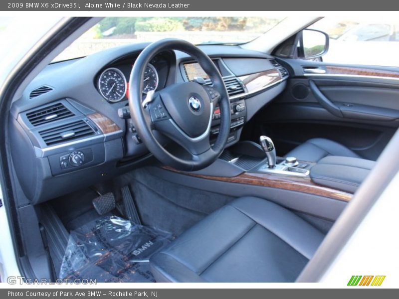 Alpine White / Black Nevada Leather 2009 BMW X6 xDrive35i