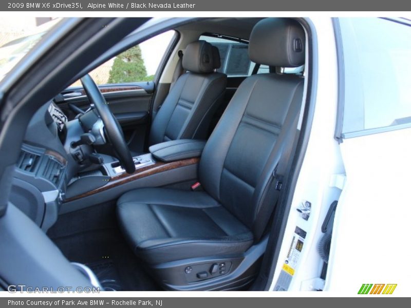 Alpine White / Black Nevada Leather 2009 BMW X6 xDrive35i