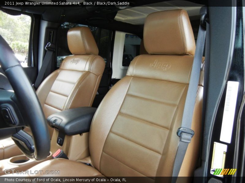 Black / Black/Dark Saddle 2011 Jeep Wrangler Unlimited Sahara 4x4