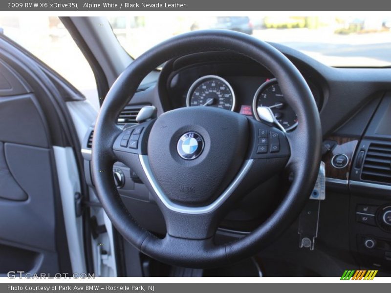 Alpine White / Black Nevada Leather 2009 BMW X6 xDrive35i