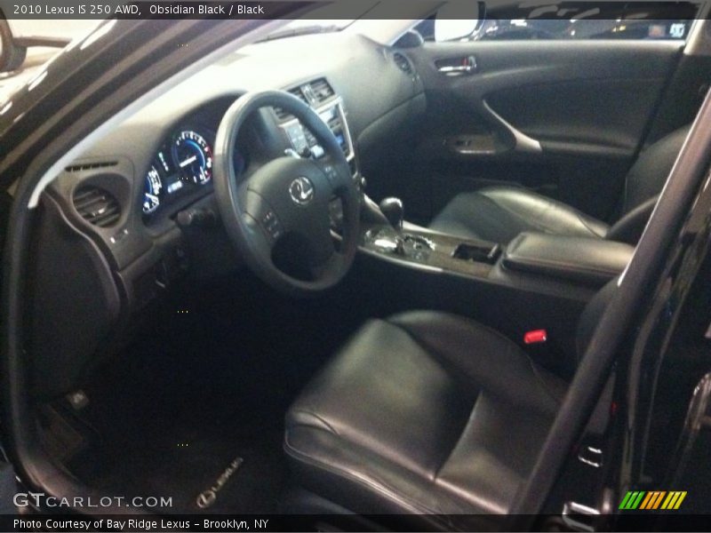 Obsidian Black / Black 2010 Lexus IS 250 AWD