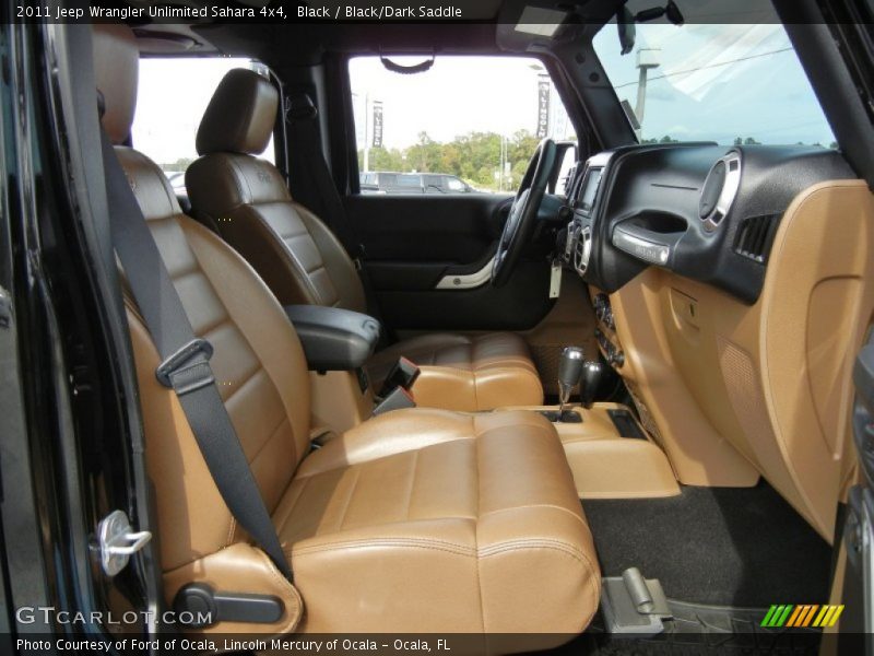 Black / Black/Dark Saddle 2011 Jeep Wrangler Unlimited Sahara 4x4