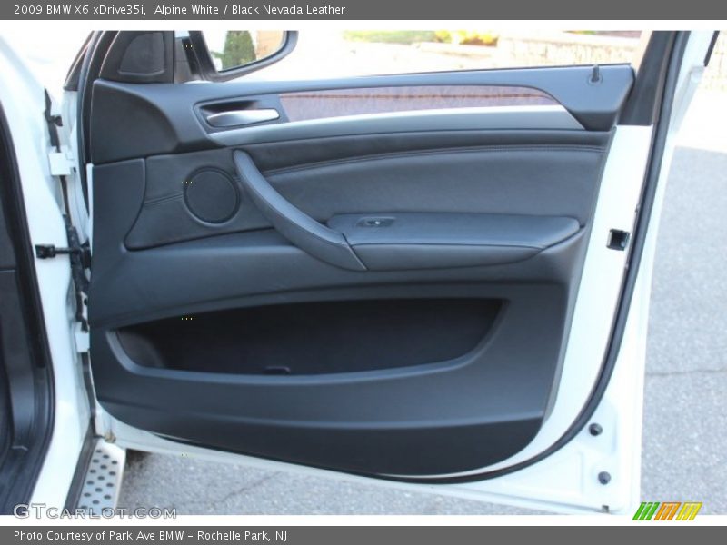 Alpine White / Black Nevada Leather 2009 BMW X6 xDrive35i