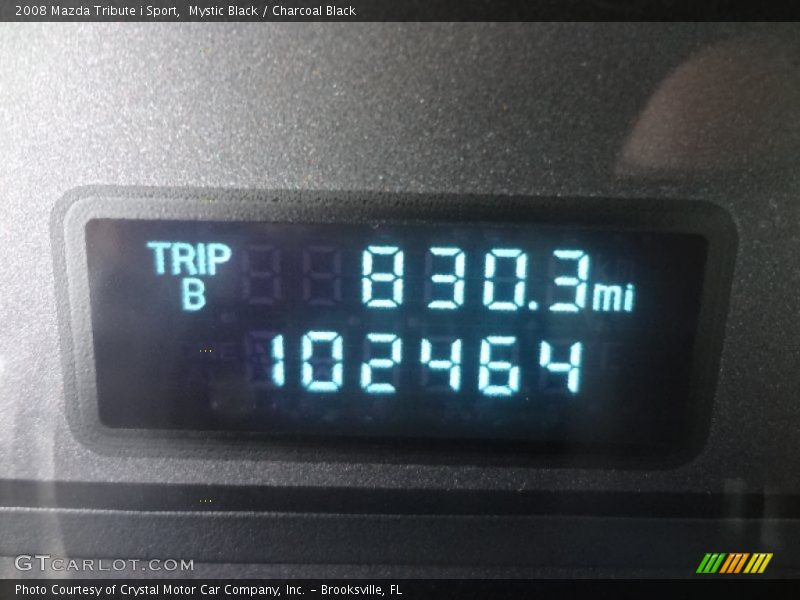 Mystic Black / Charcoal Black 2008 Mazda Tribute i Sport