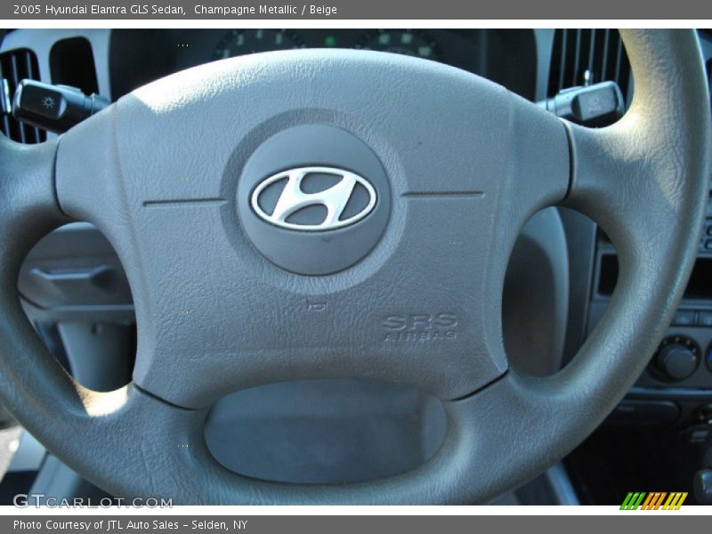 Champagne Metallic / Beige 2005 Hyundai Elantra GLS Sedan