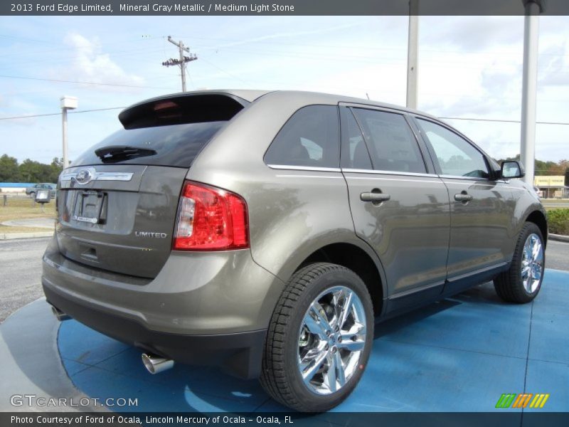 Mineral Gray Metallic / Medium Light Stone 2013 Ford Edge Limited