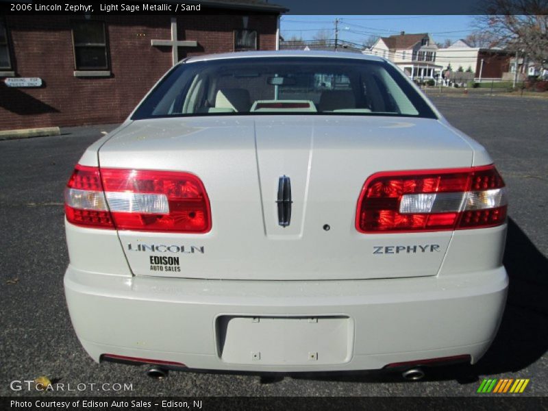 Light Sage Metallic / Sand 2006 Lincoln Zephyr