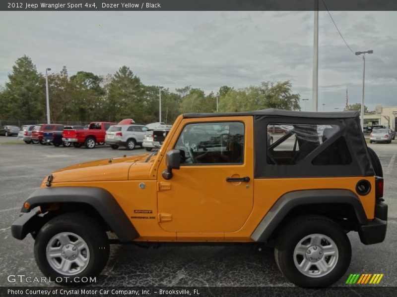 Dozer Yellow / Black 2012 Jeep Wrangler Sport 4x4