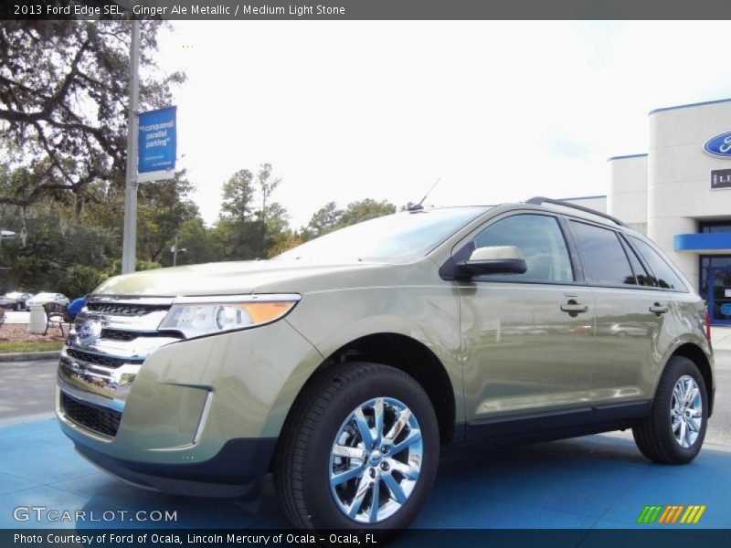 Ginger Ale Metallic / Medium Light Stone 2013 Ford Edge SEL