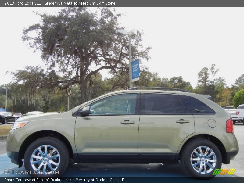 Ginger Ale Metallic / Medium Light Stone 2013 Ford Edge SEL